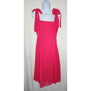 Beyond Words Juniors Pink Tie-Strap Fit & Flare Tank Dress Size Medium - NWT